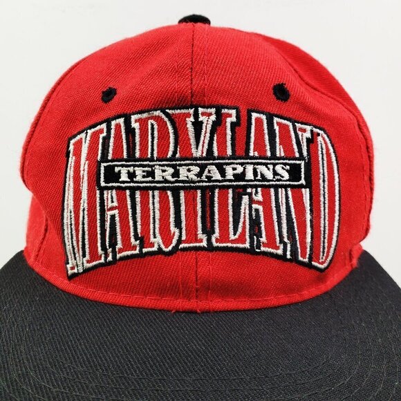 Maryland Terrapins Vintage 90s Hat Fitted 7 1/8 Signatures YoungAn Embroidered - Picture 3 of 12